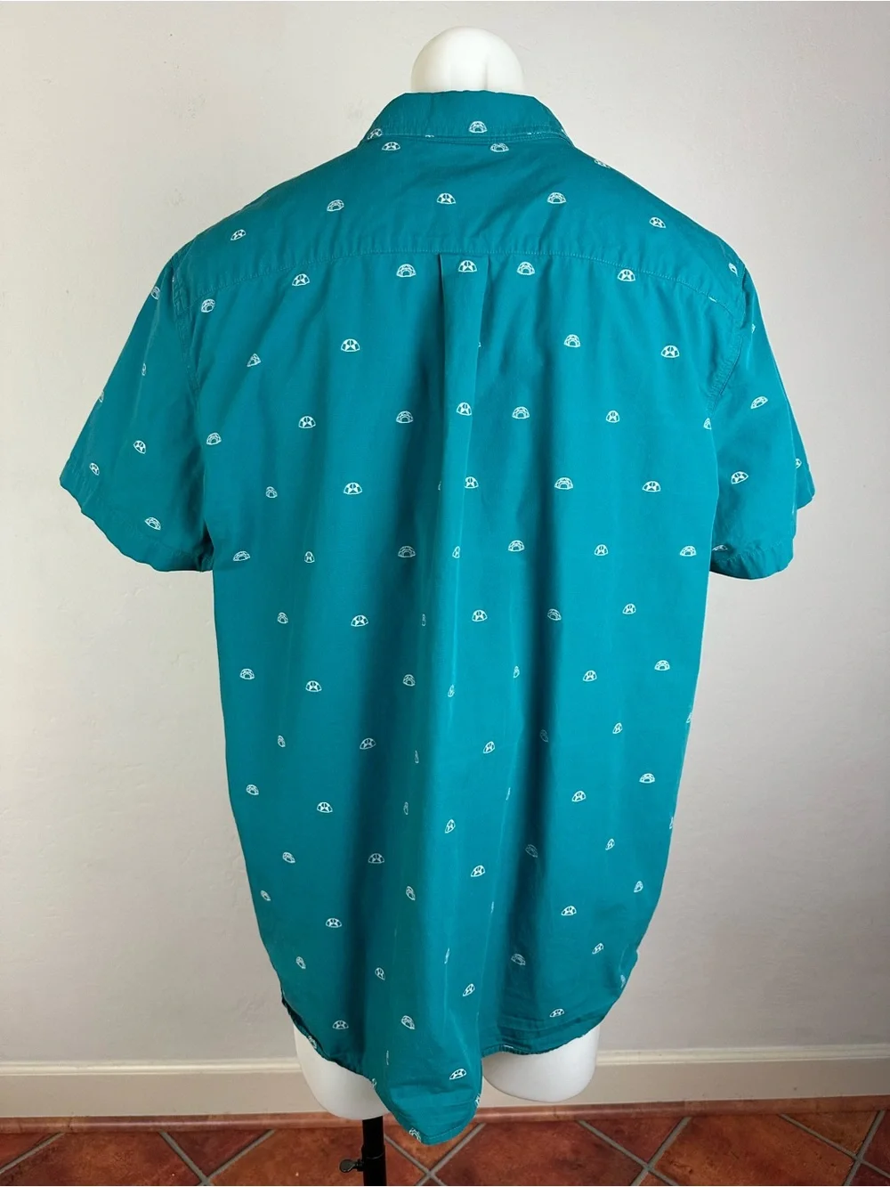 The North Face Baytrail Short-Sleeve Shirt in Micro Print Teal